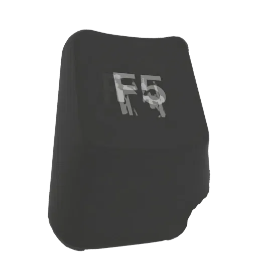 A 3D render of a black F5 keyboard keycap with a distressed white 'F5' legend, isolated on a black background.