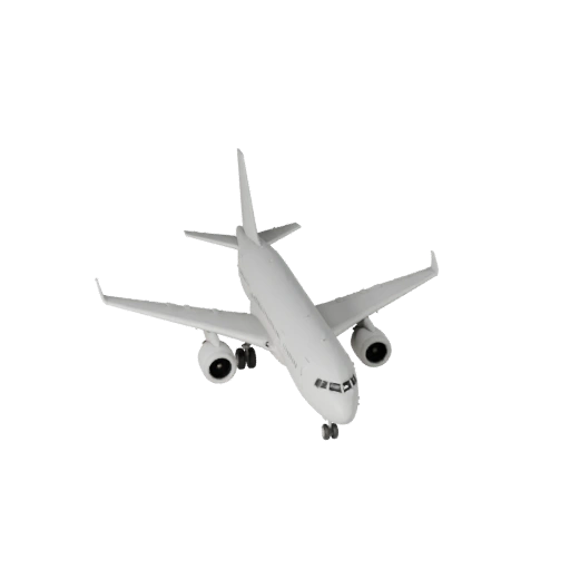 Modèle 3D STL d'avion de ligne commercial imprimable - Présentation