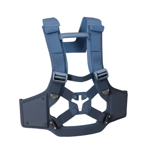 Modello 3D Modulare Scudo Protettivo da Allenamento, vista isometrica kit modulare, che mostra scudi trasparenti, dettaglio f