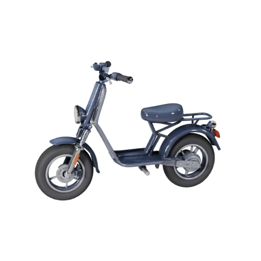 Modello 3D di Scooter Retrò per Blender - Asset Pronto per il Rendering